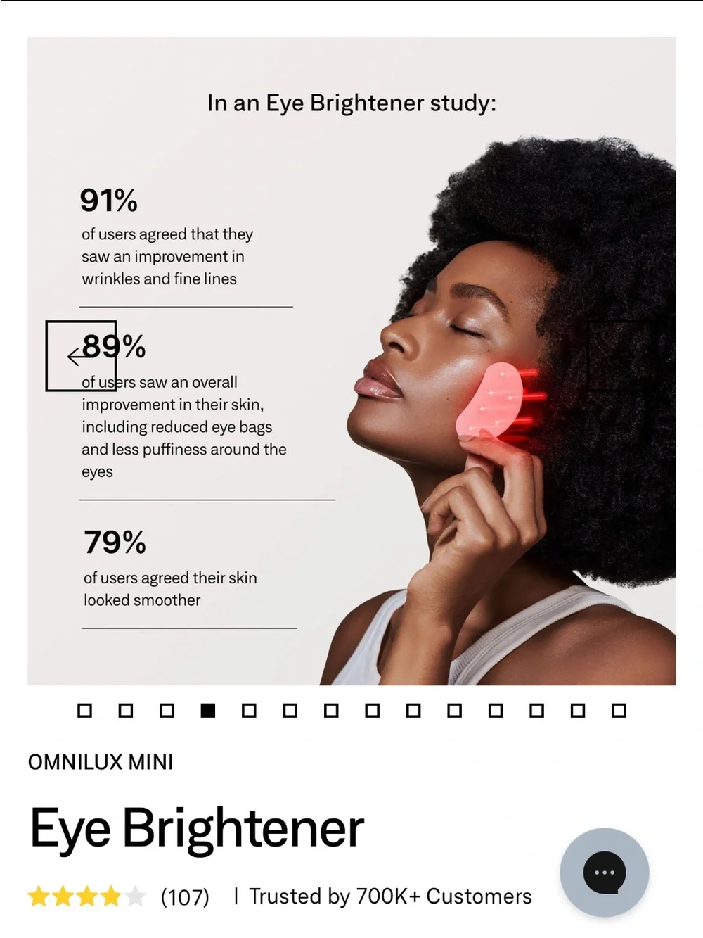 NIB Omnilux Mini Eye Brightener LED Device